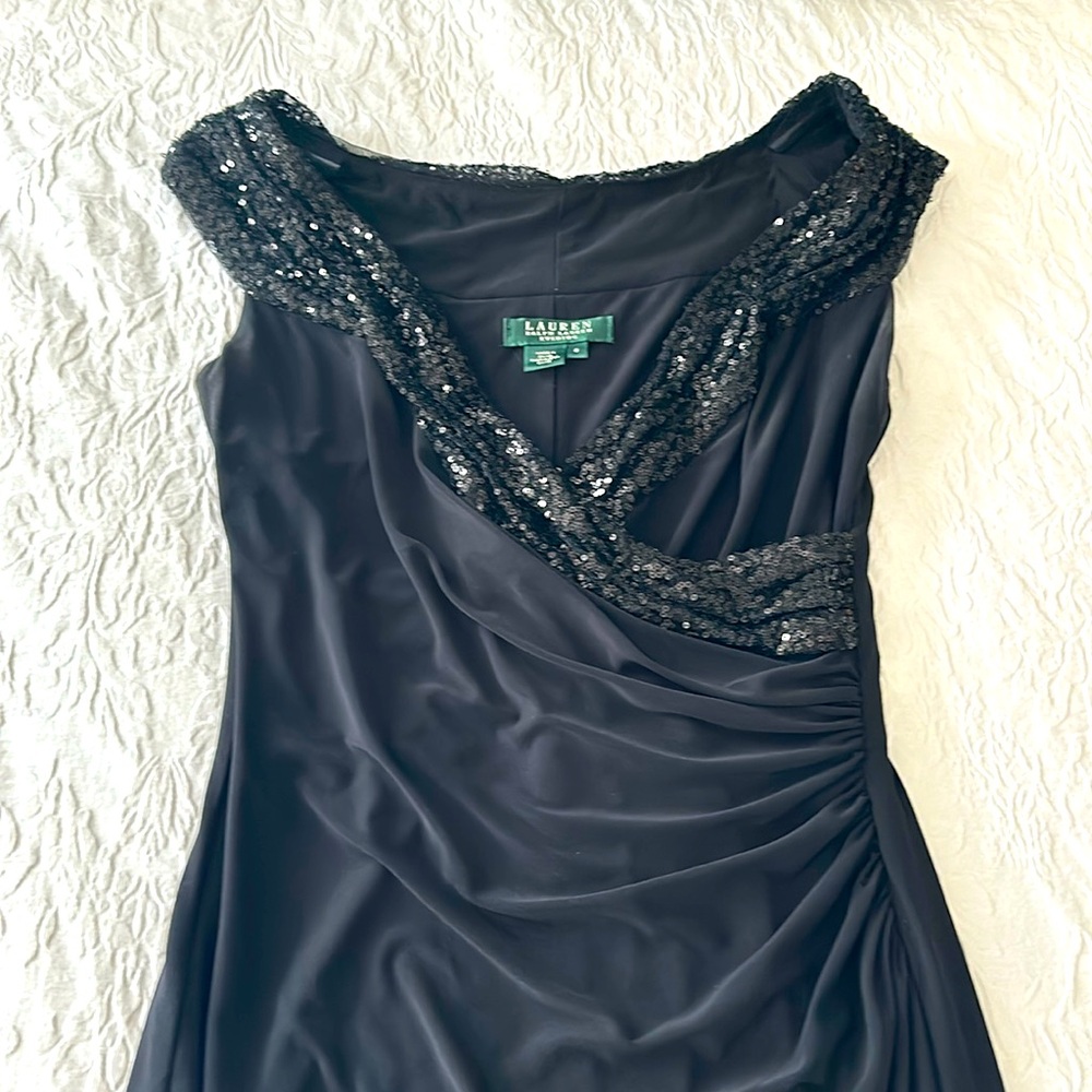 Ralph Lauren black sequin lined dress